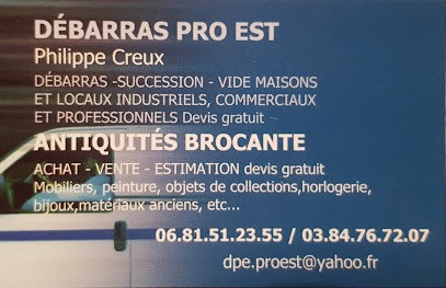 DEBARRAS PRO EST Philippe CREUX, Magasin d'Antiquités à Port-sur-Saône