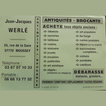 Jean-Jacques WERLE - Antiquités - Brocantes, Magasin d'Antiquités à Moussey