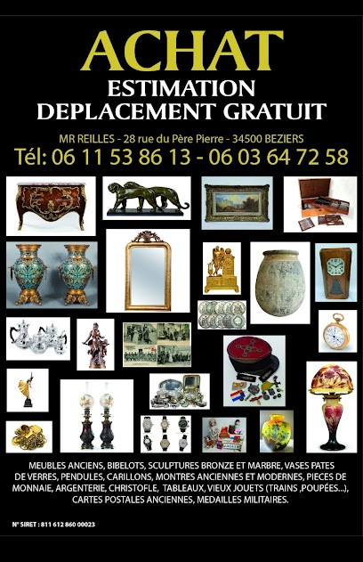 Reilles Jean-Paul, Magasin d'Antiquités à Béziers